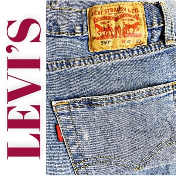 LEVI’S 550 Relaxed Fit Blank Tab Jeans, 32 x 30 - Picture 7 of 12